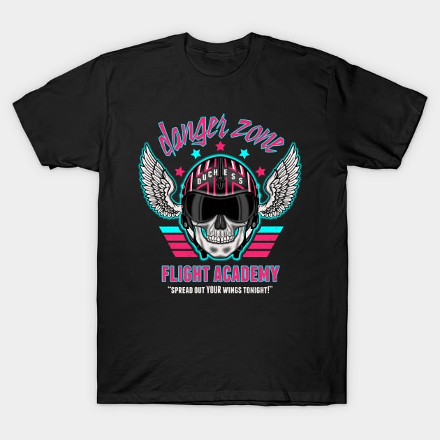 Danger Zone Flight Academy T-Shirt by beware1984